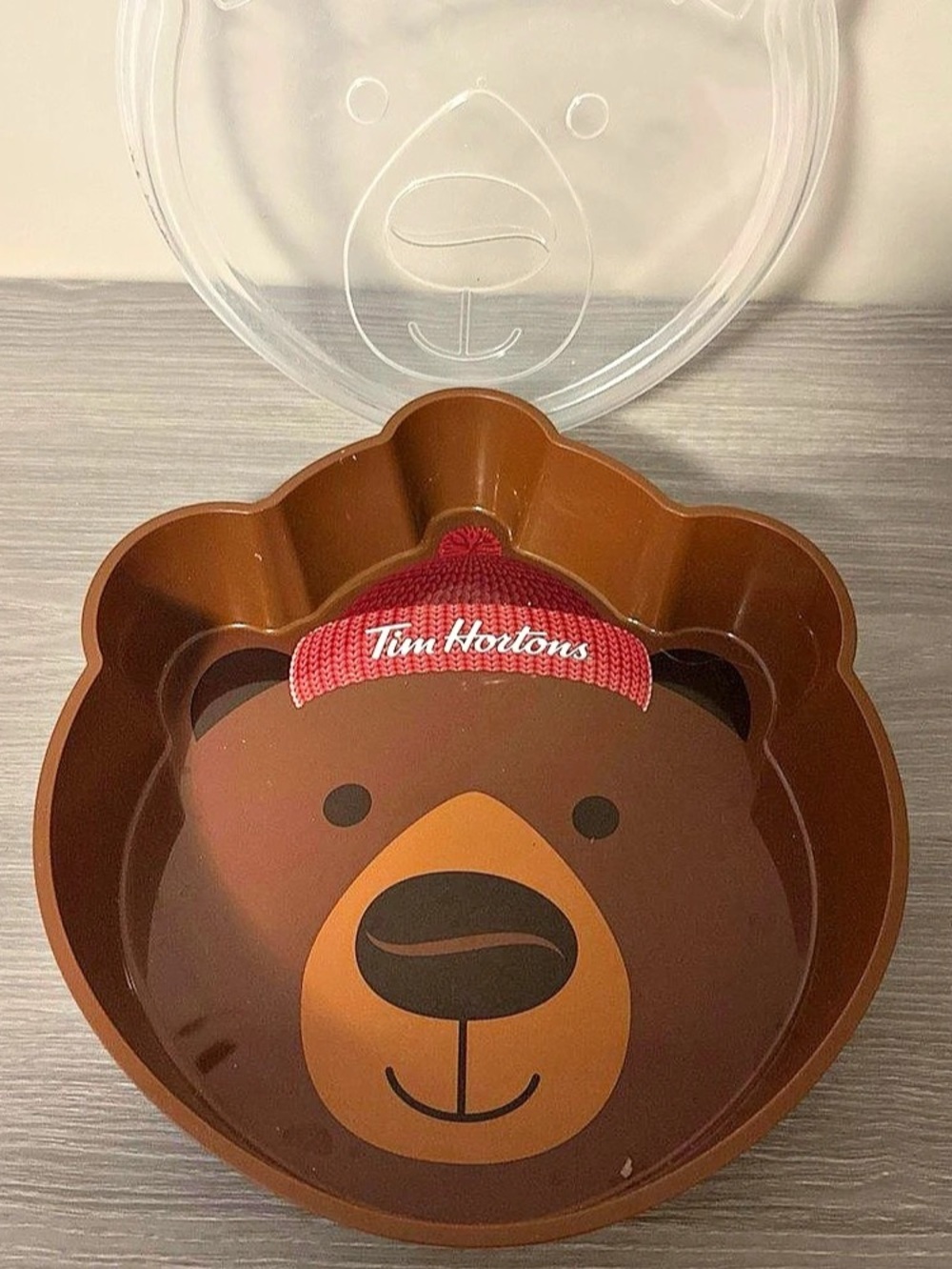 Tim Hortons Holiday Bear Timbits Tray Brown
